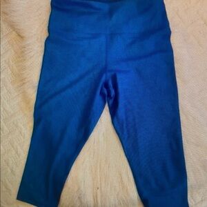 {Zyia Active} Blue Leaf Print Leggings